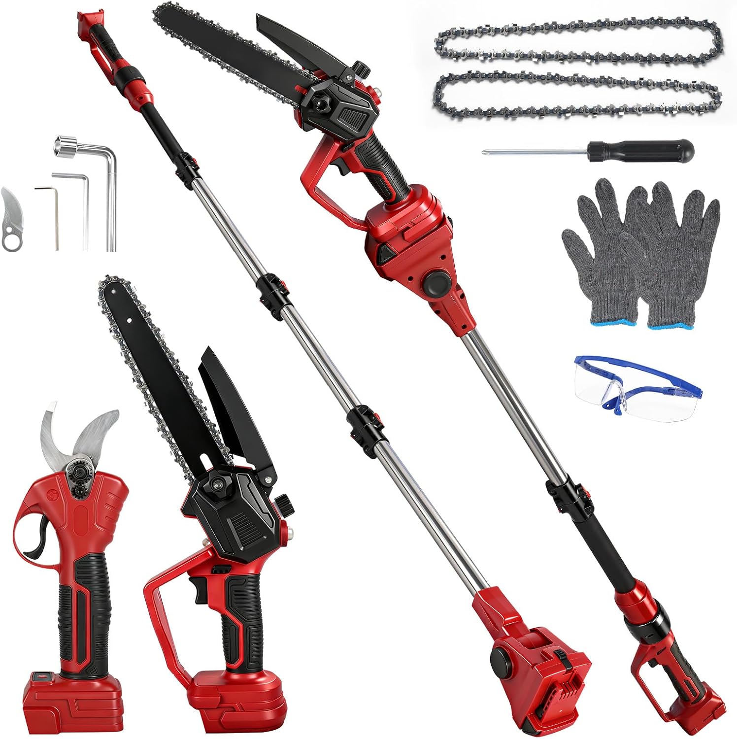 Battery Chainsaw 2 Battery Kit - Akumulatorowa, bezszczotkowa piła łańcuchowa i sekator