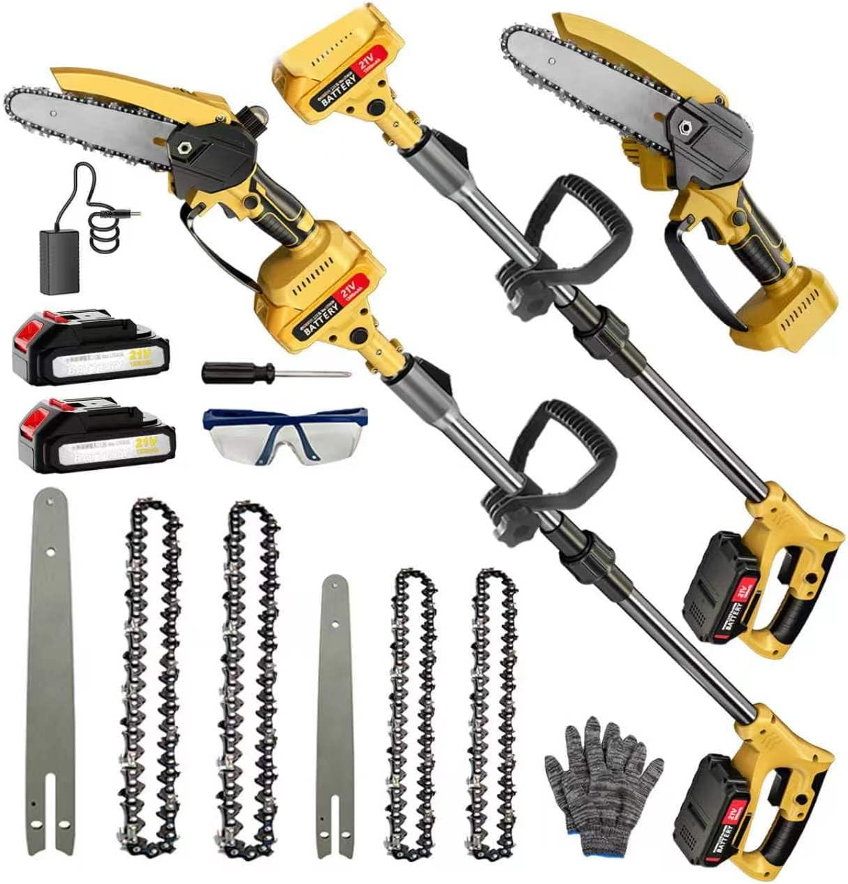 Mini Chainsaw 6 Inch Cordless - Akumulatorowa, wielofunkcyjna mini piła łańcuchowa i