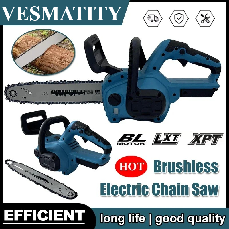 Cordless Chainsaw 12 Inch Battery - Elektryczna piła łańcuchowa 12 cali z