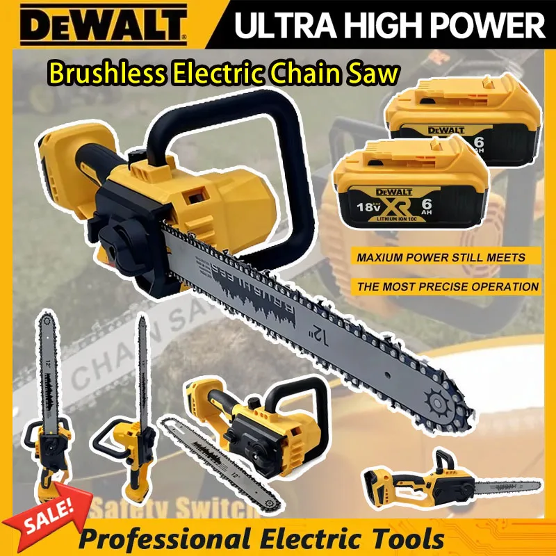 Cordless Chainsaw 12 Inch Battery - Piła łańcuchowa akumulatorowa Dewalt 12 cali,