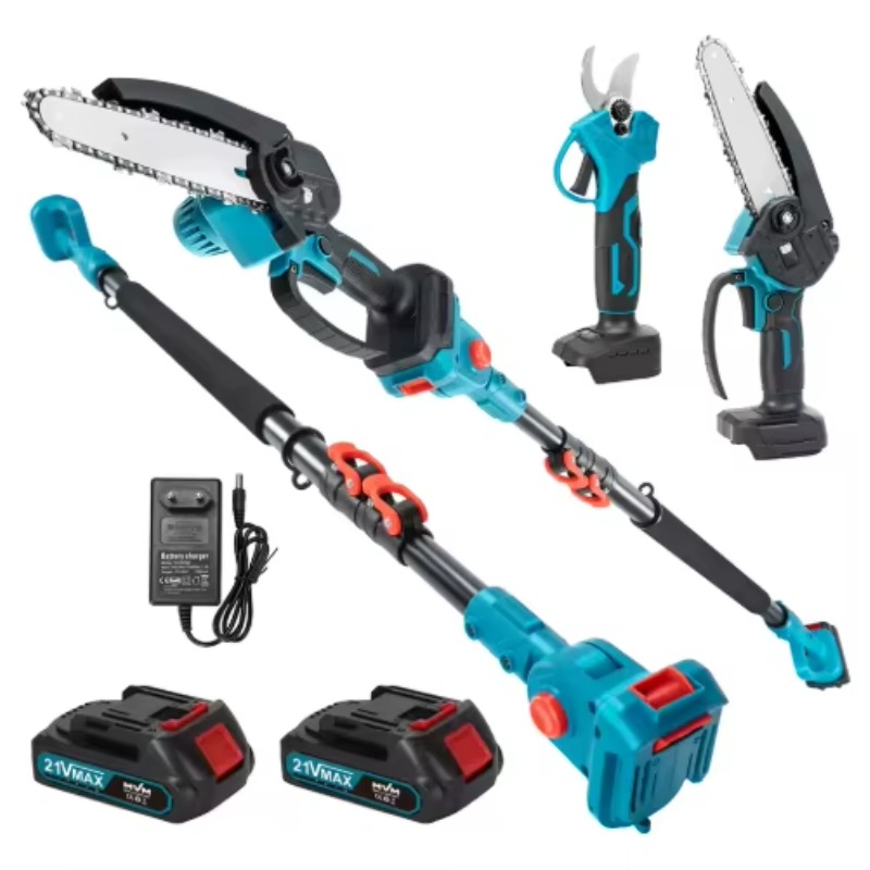 Pole Saw Cordless Telescopic - Akumulatorowa piła łańcuchowa do gałęzi z