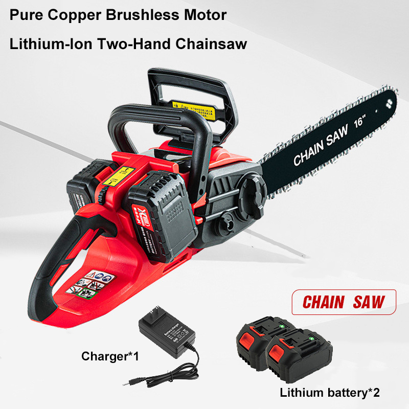 Electric Chainsaw 16 Inch Corded - 16-calowa bezszczotkowa akumulatorowa piła łańcuchowa, przenośna,
