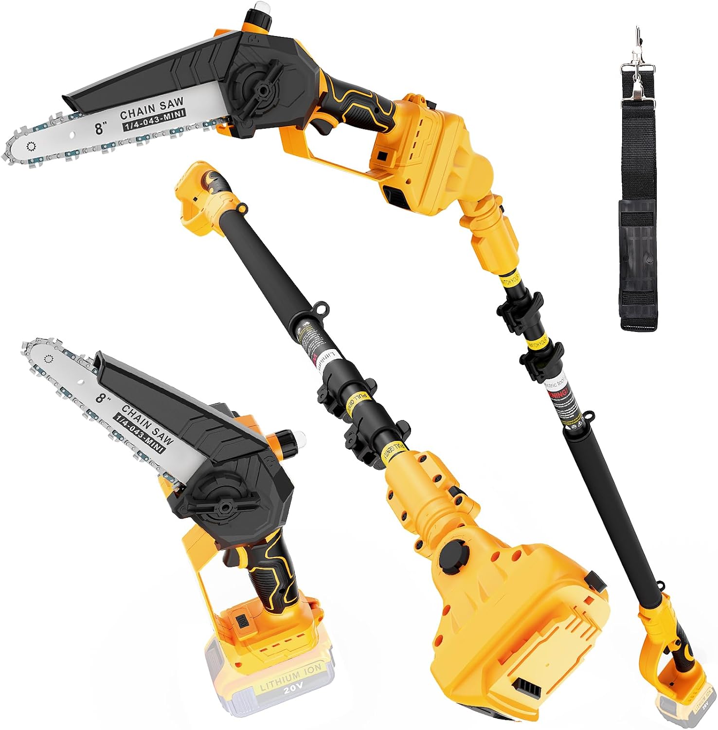 Brushless Chainsaw 8 Inch 20V - Bezprzewodowa piła na wysięgniku 2 w
