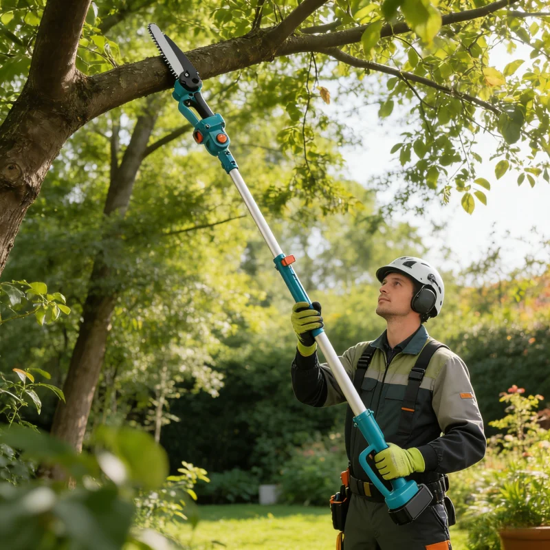 Pole Saw Cordless Telescopic - Akumulatorowa, elektryczna piła do cięcia wysokich