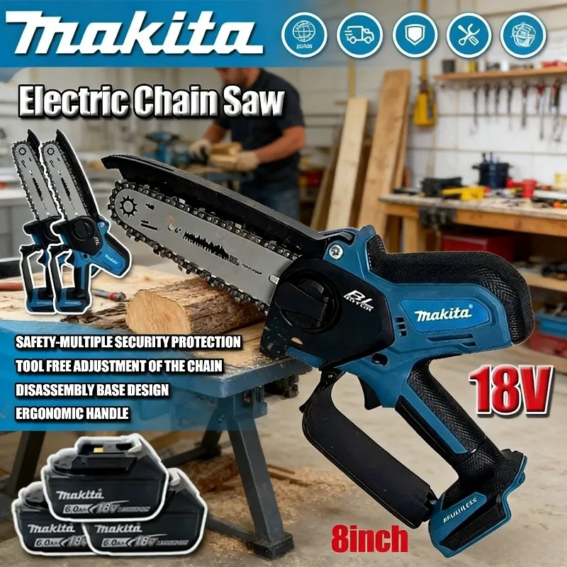 Mini Chainsaw 6 Inch Cordless - Akumulatorowa piła łańcuchowa Makita 18 V