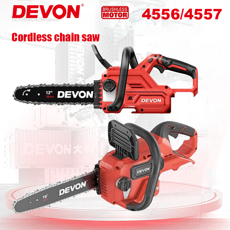 Cordless Chainsaw 12 Inch Battery - Akumulatorowa pilarka łańcuchowa Devon z bezszczotkowym