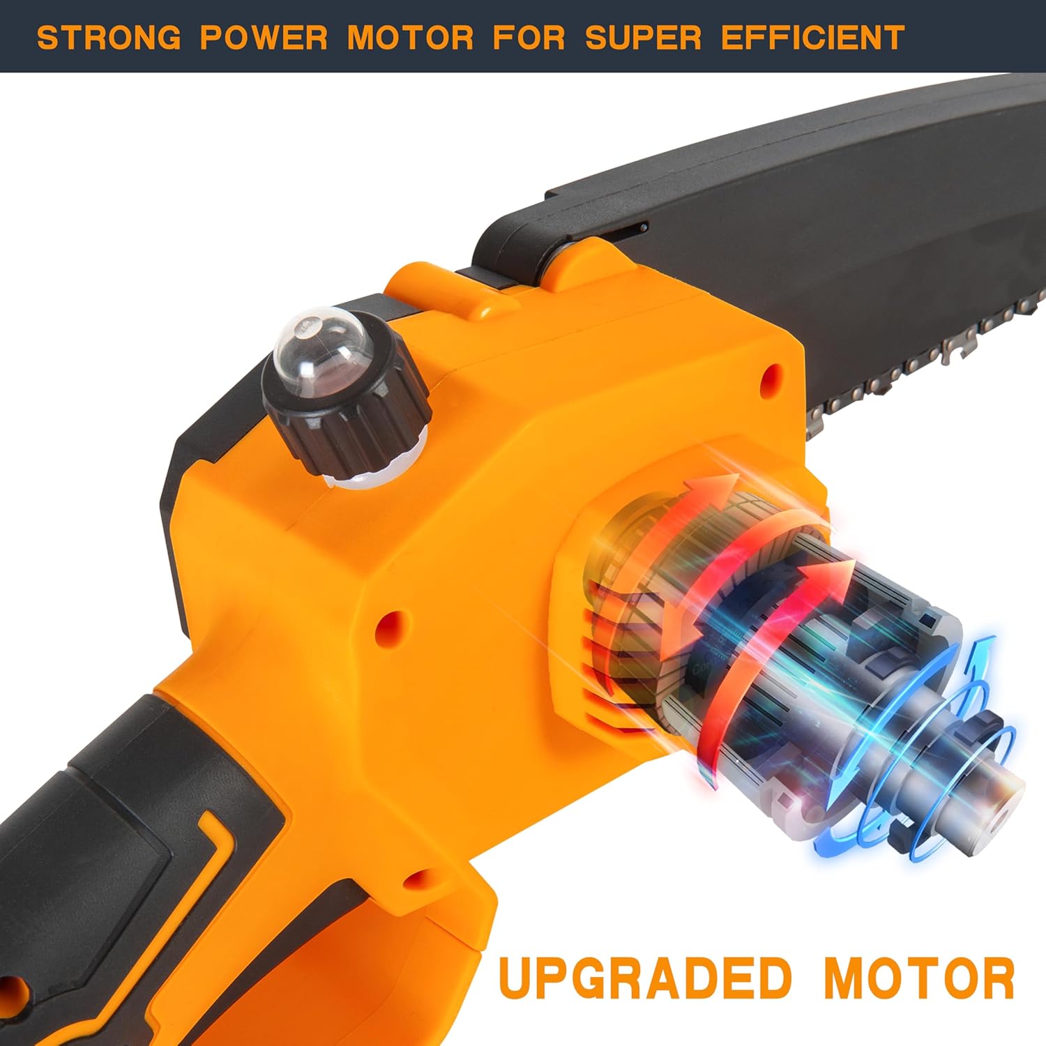 Mini pilarka łańcuchowa, 8-cal – Brushless Chainsaw 8 Inch 20V recenzja i cena