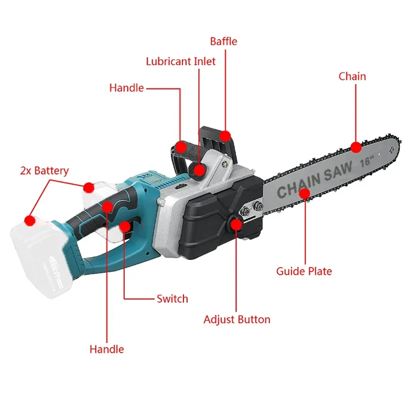 16-calowa, akumulatorowa piła  – Electric Chainsaw 16 Inch Corded recenzja i cena