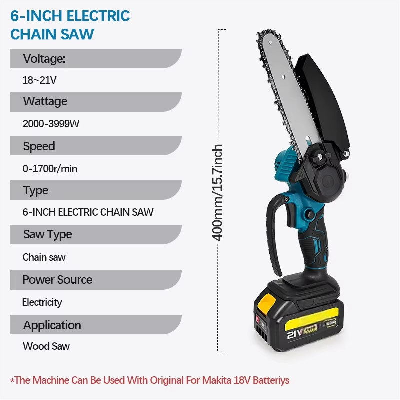 Mini pilarka elektryczna akumu – Mini Chainsaw 6 Inch Cordless recenzja i cena