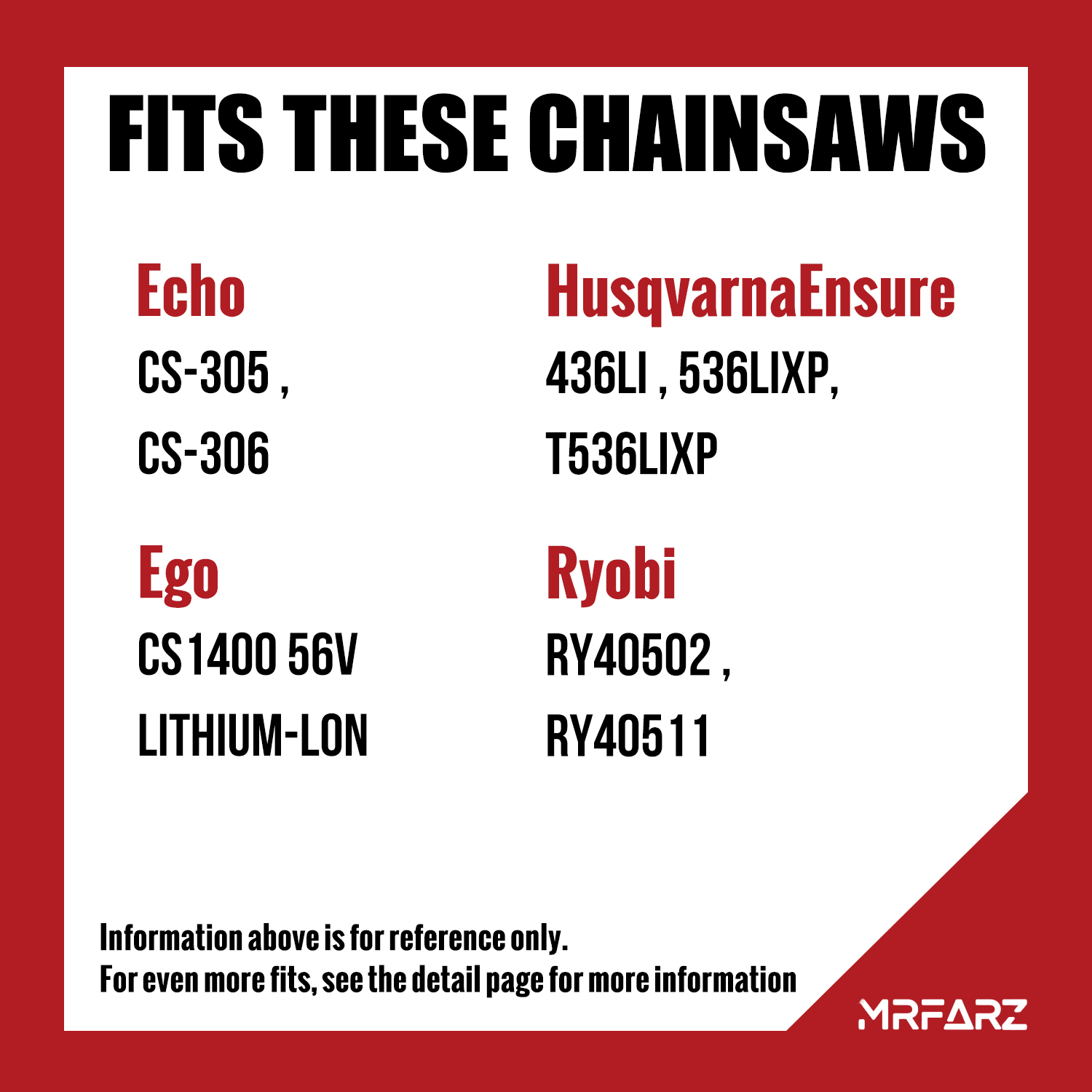 MRFARZ Zestaw 4 łańcuchów do p – Chainsaw Chain 3/8 Pitch recenzja i cena