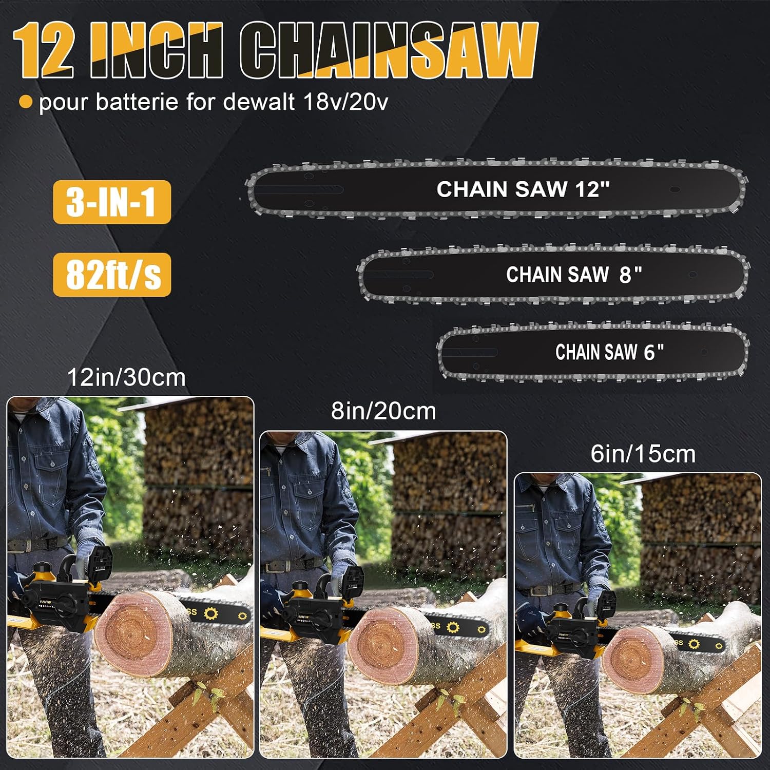 Bezprzewodowa piła łańcuchowa  – Brushless Chainsaw 8 Inch 20V recenzja i cena