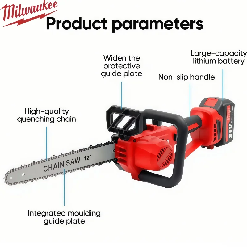 Milwaukee – akumulatorowa piła – Cordless Chainsaw 12 Inch Battery recenzja i cena