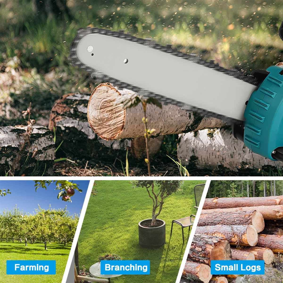 12 Cal 5000W akumulatorowy bez – Cordless Chainsaw 12 Inch Battery recenzja i cena