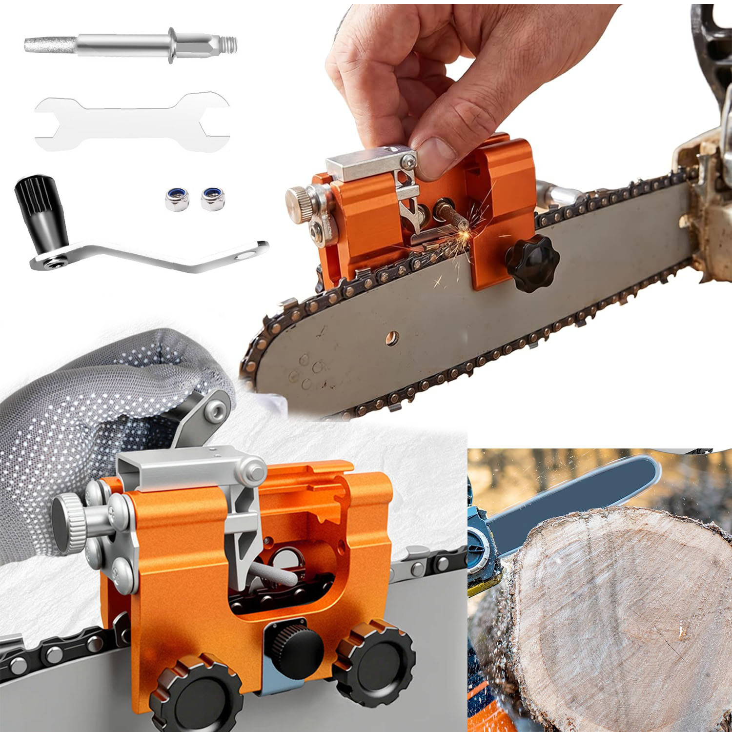 Zestaw do ostrzenia pił łańcuc – Chainsaw Sharpener Electric recenzja i cena