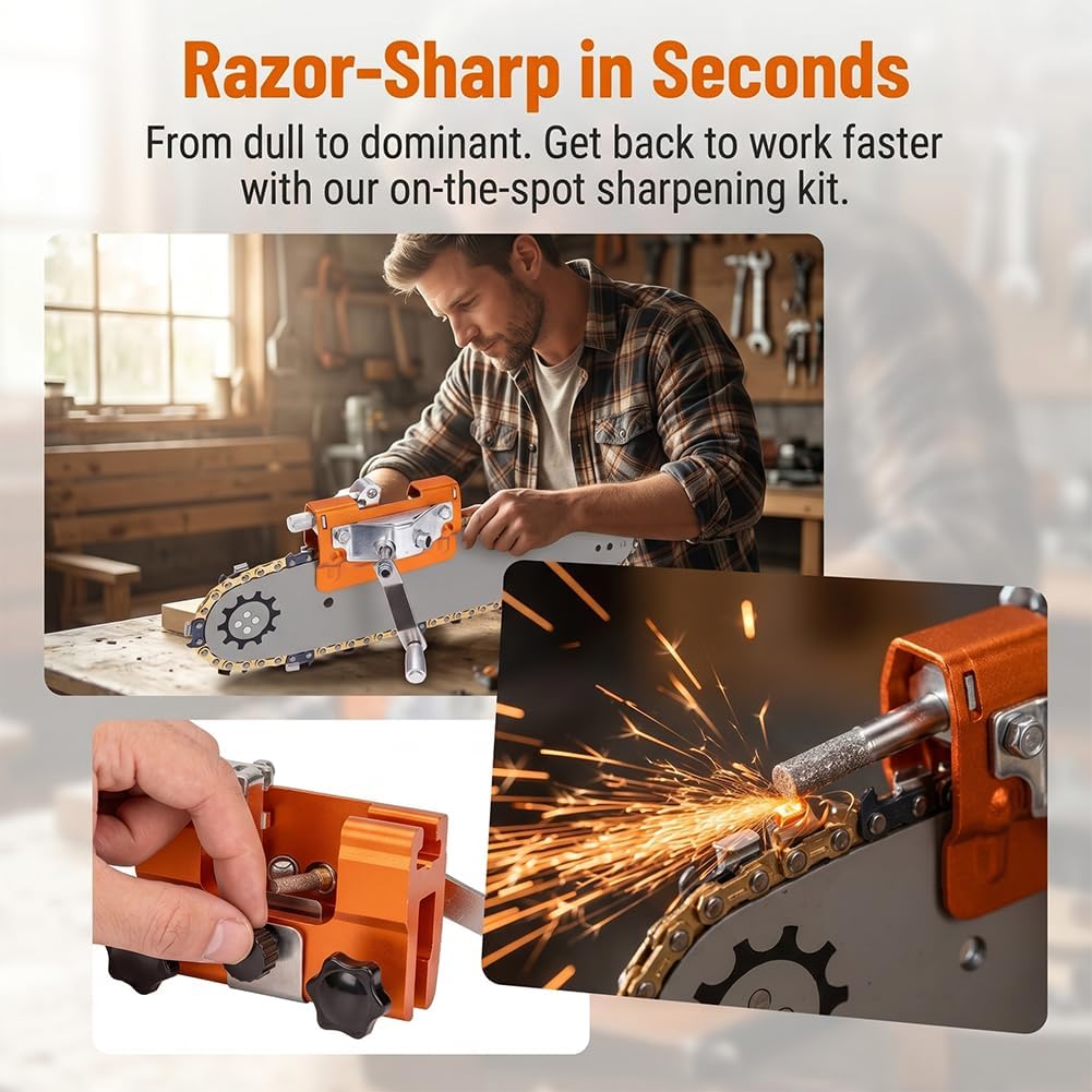 Zestaw do ostrzenia pił łańcuc – Chainsaw Sharpener Electric recenzja i cena