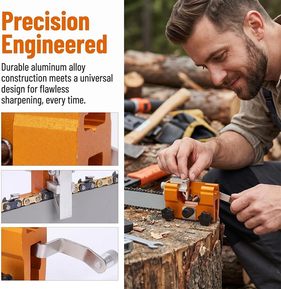 Zestaw do ostrzenia pił łańcuc – Chainsaw Sharpener Electric recenzja i cena