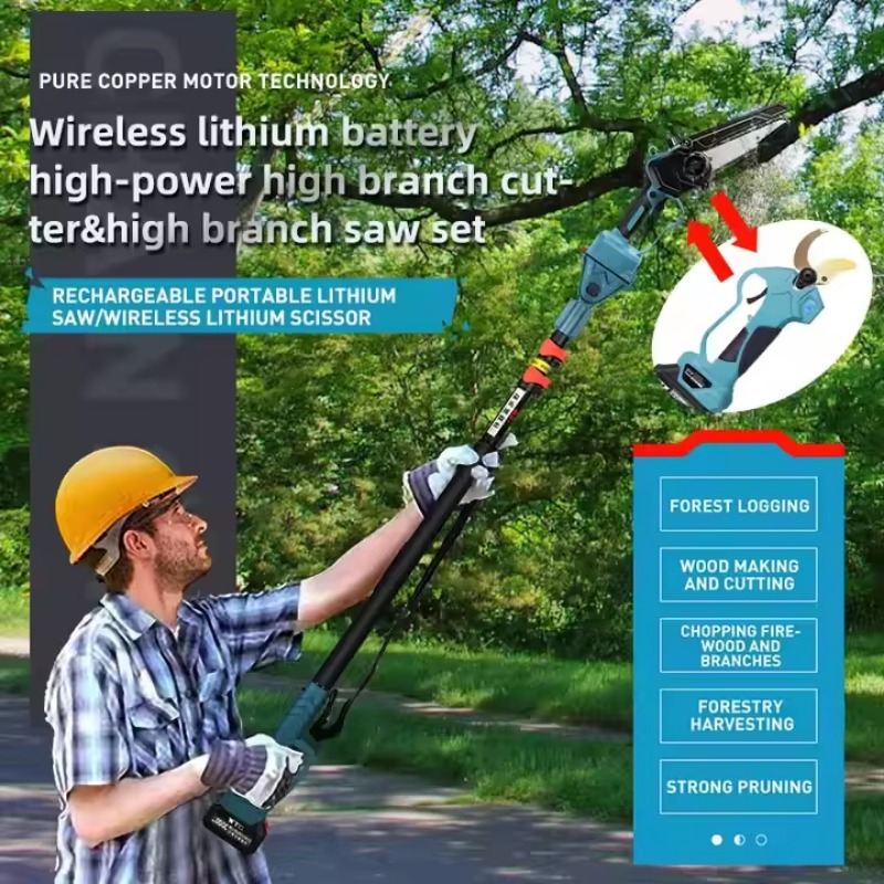 Piła do gałęzi na akumulator D – Pole Saw Cordless Telescopic recenzja i cena