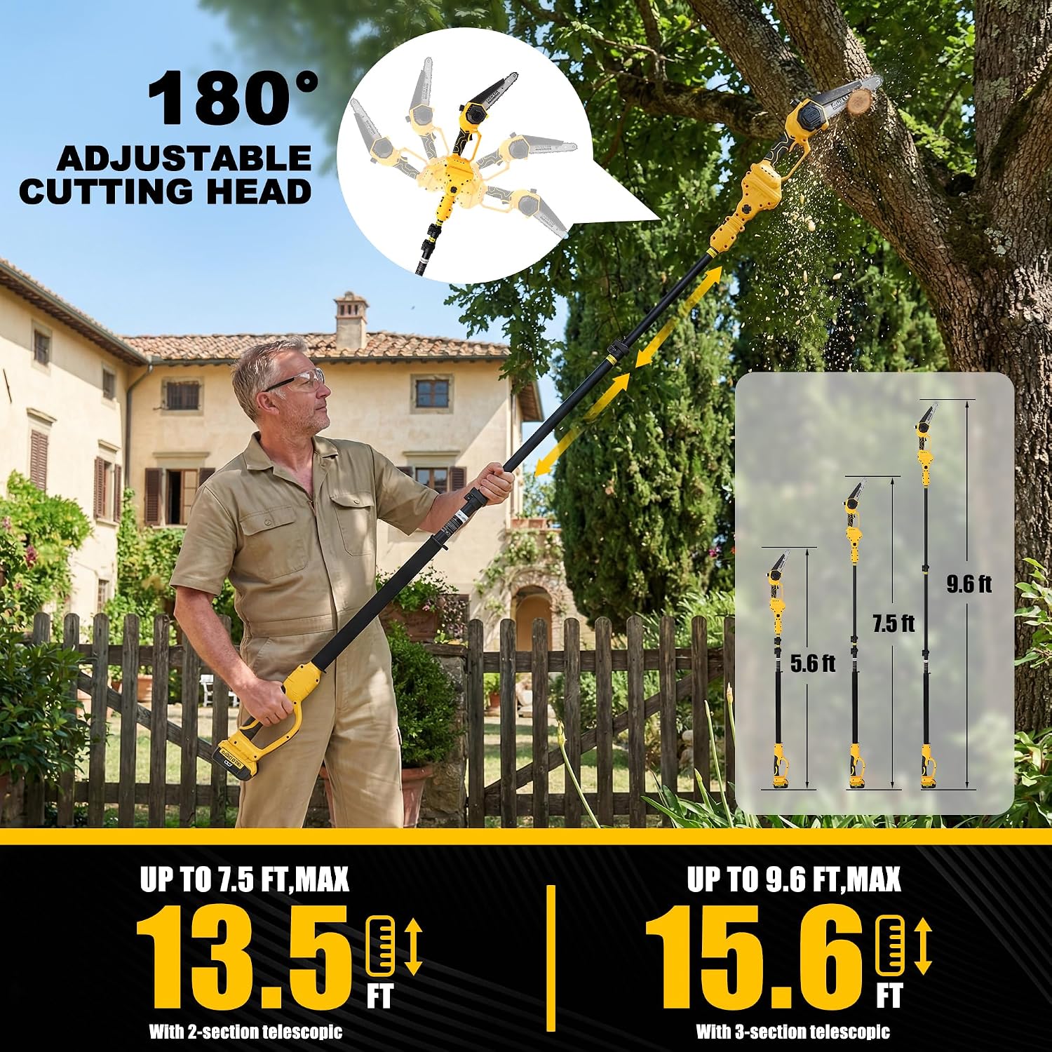 Bezprzewodowa piła na wysięgni – Brushless Chainsaw 8 Inch 20V recenzja i cena