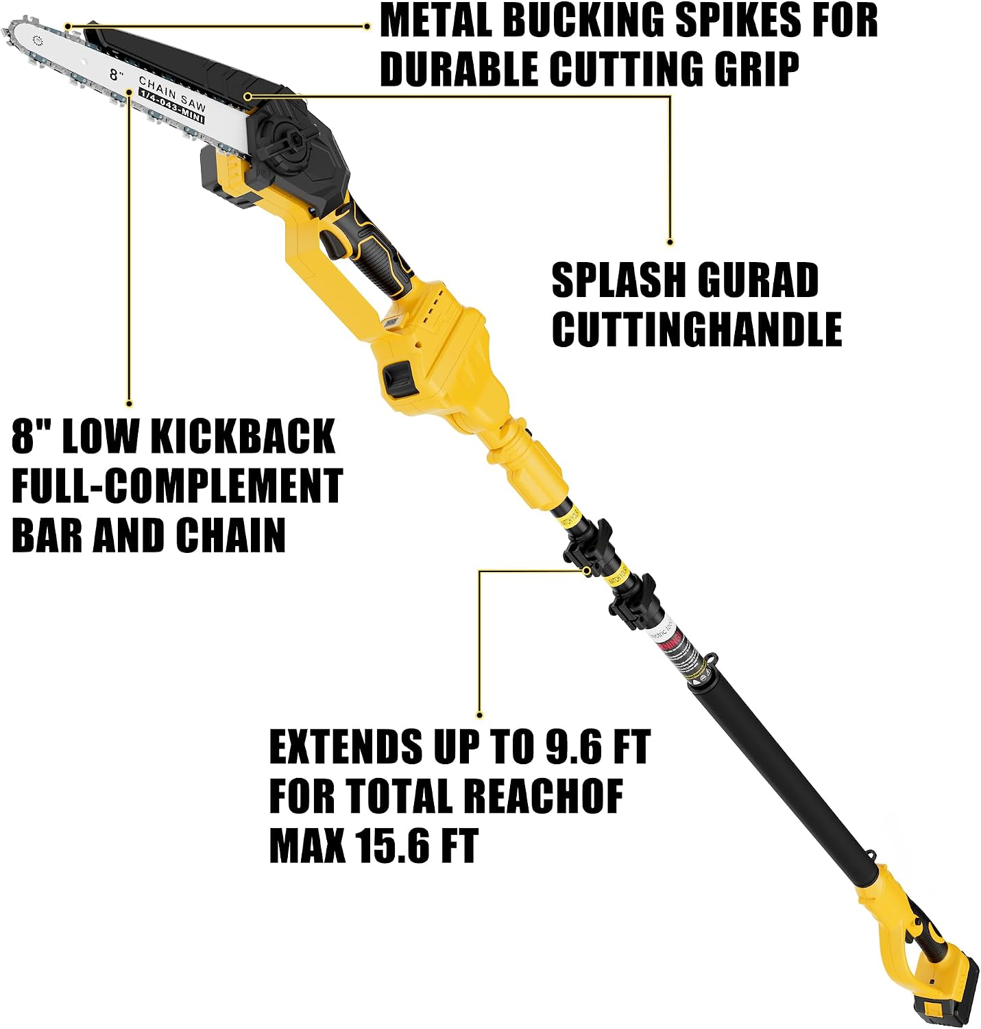 Bezprzewodowa piła na wysięgni – Brushless Chainsaw 8 Inch 20V recenzja i cena