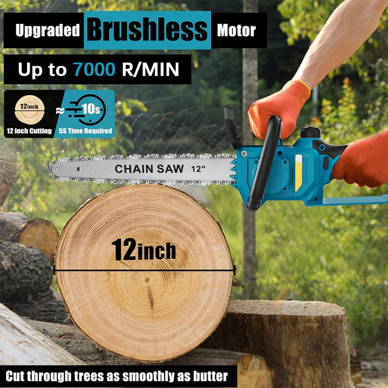 12-calowa Bezprzewodowa Niebie – Cordless Chainsaw 12 Inch Battery recenzja i cena