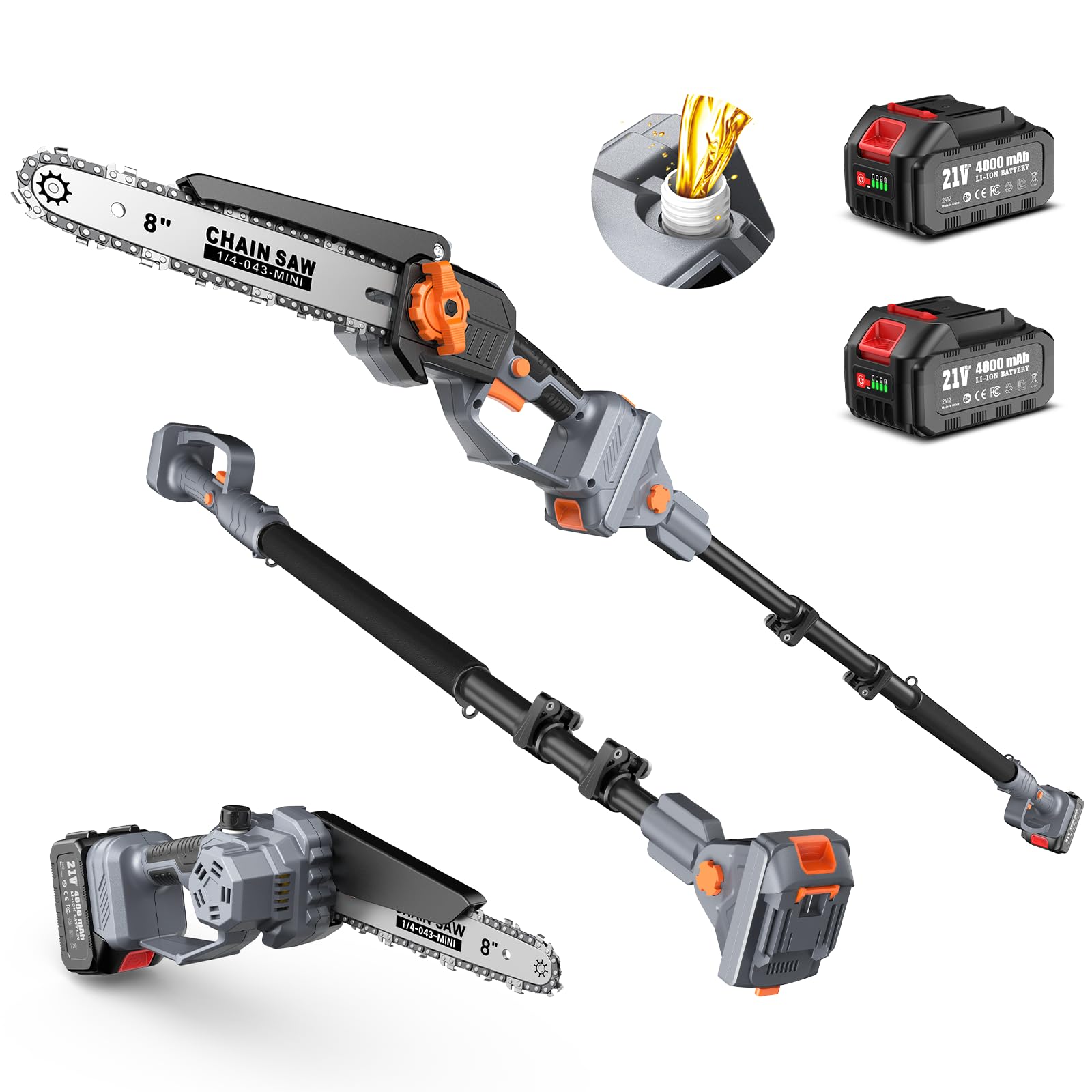 Taskstar 2-w-1 Bezprzewodowa P – Pole Saw Cordless Telescopic recenzja i cena