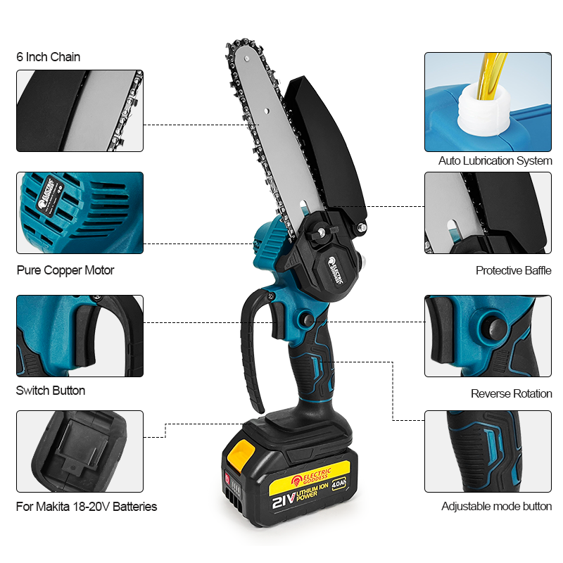Mini pilarka łańcuchowa akumul – Mini Chainsaw 6 Inch Cordless recenzja i cena