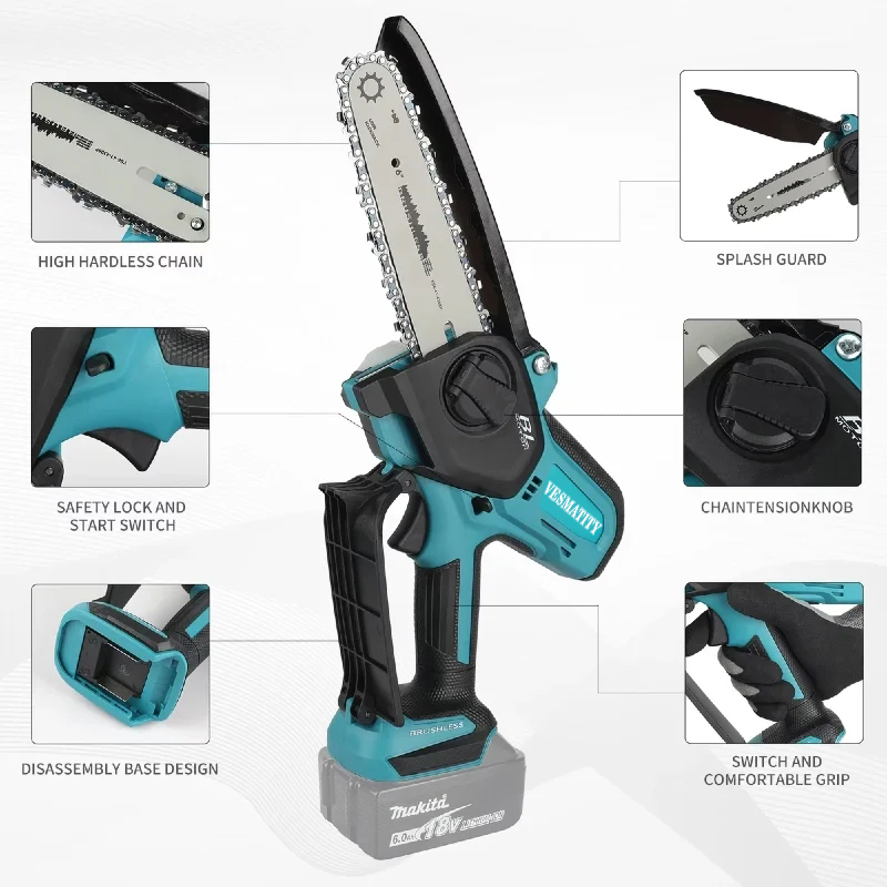 Elektryczna, 6-calowa, mała, p – Mini Chainsaw 6 Inch Cordless recenzja i cena