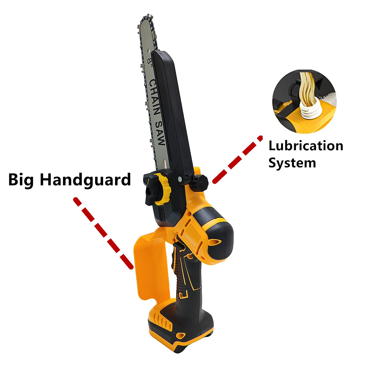 Piła łańcuchowa bezszczotkowa  – Brushless Chainsaw 8 Inch 20V recenzja i cena