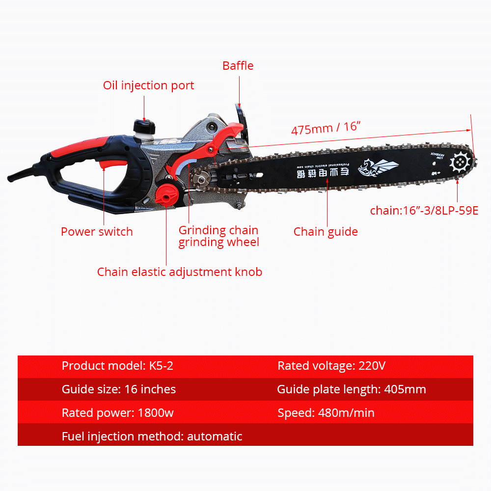 【Gorący produkt】Elektryczna pi – Electric Chainsaw 16 Inch Corded recenzja i cena