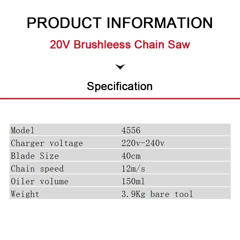 Akumulatorowa pilarka łańcucho – Cordless Chainsaw 12 Inch Battery recenzja i cena