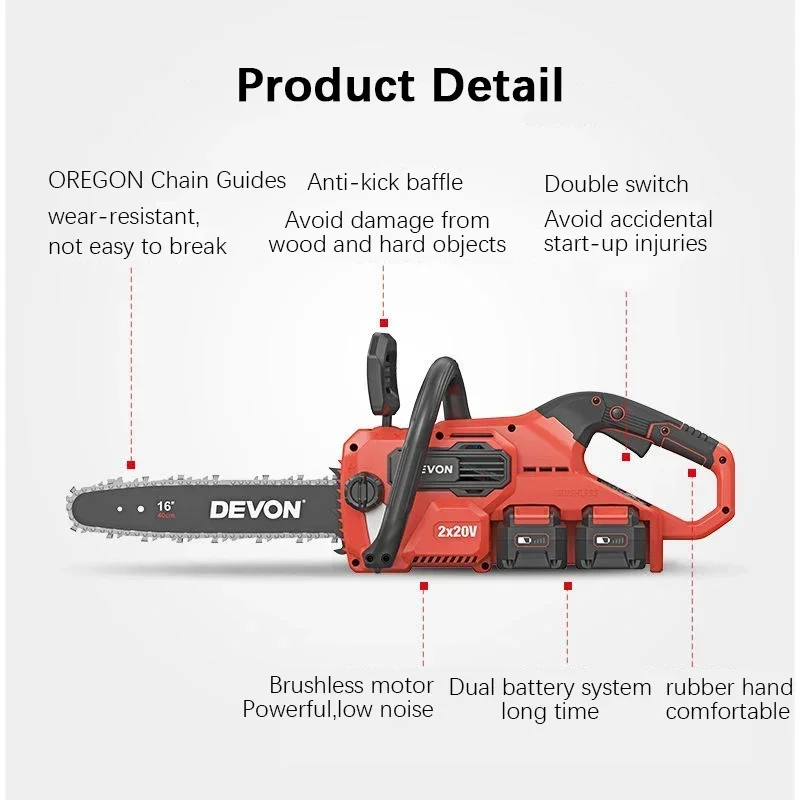 Akumulatorowa pilarka łańcucho – Cordless Chainsaw 12 Inch Battery recenzja i cena