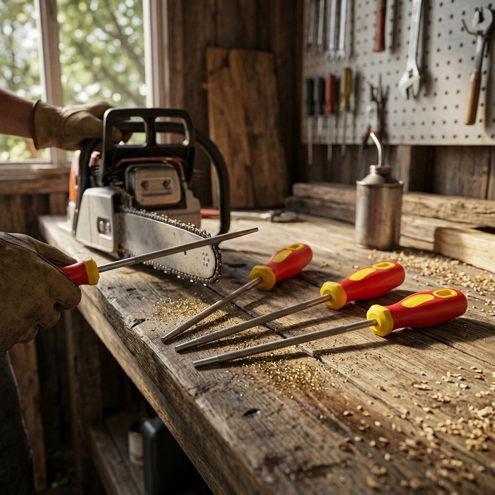 Zestaw pilników do pilarki łań – Chainsaw File Kit Round recenzja i cena