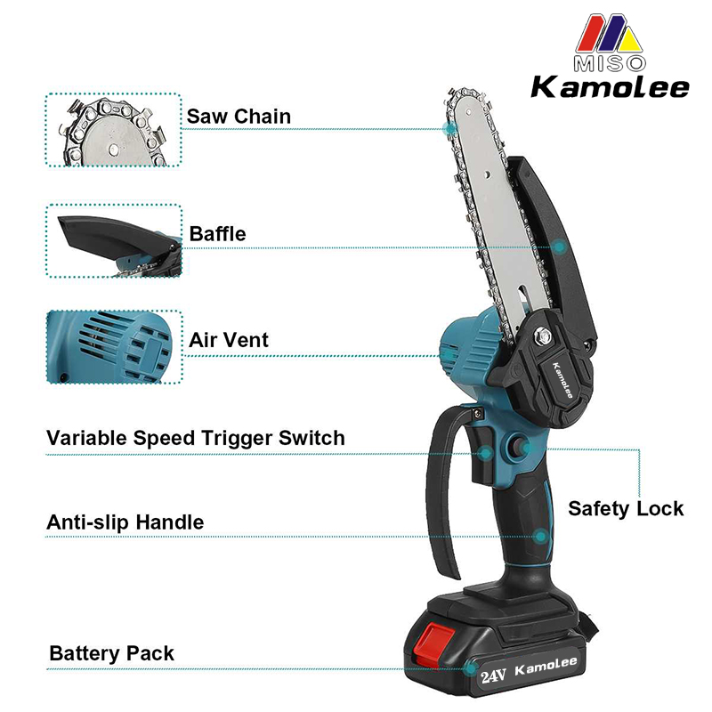 Kamolee Bezszczotkowa Elektryc – Brushless Chainsaw 8 Inch 20V recenzja i cena