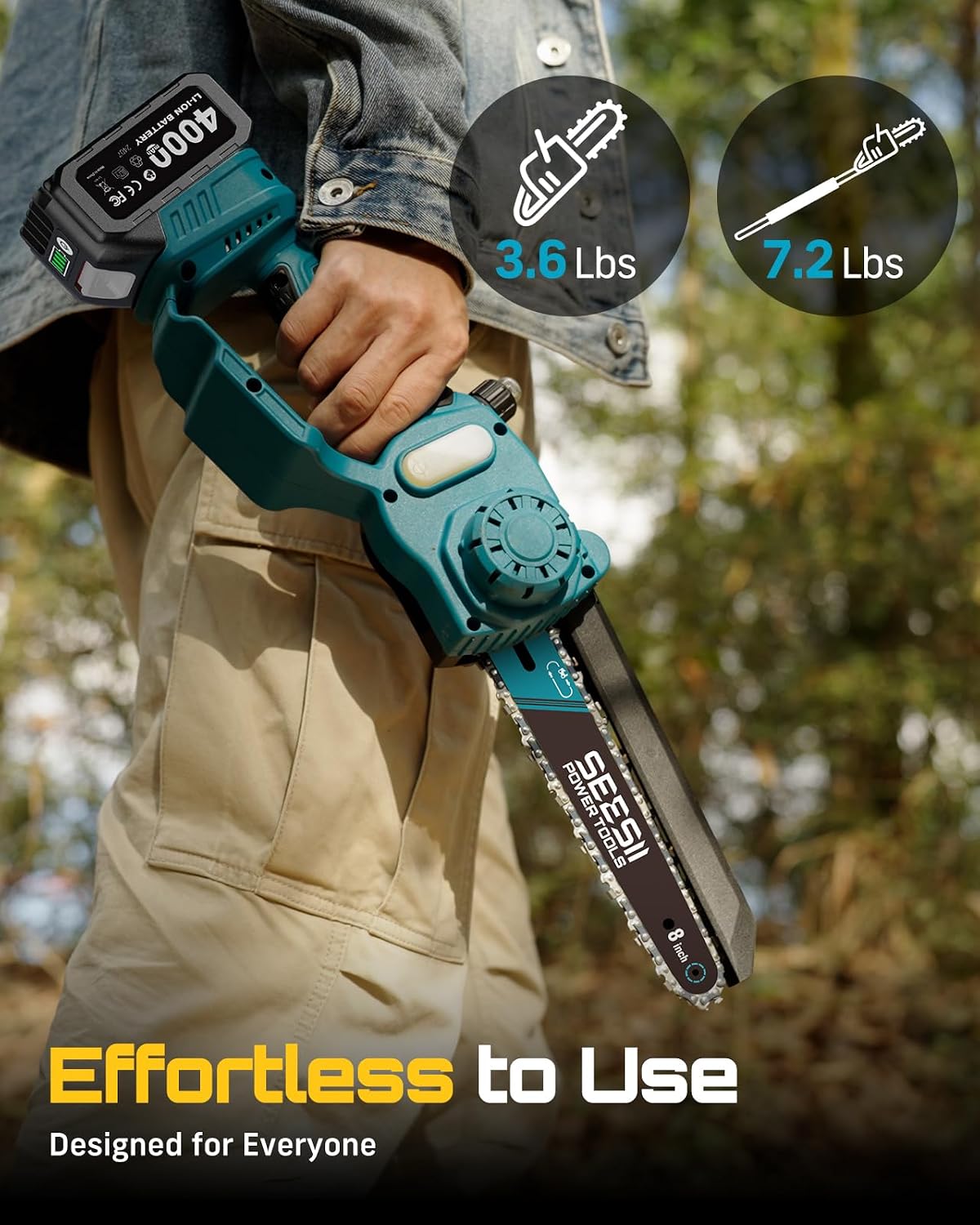 SEESII 8-calowa elektryczna pi – Pole Saw Cordless Telescopic recenzja i cena