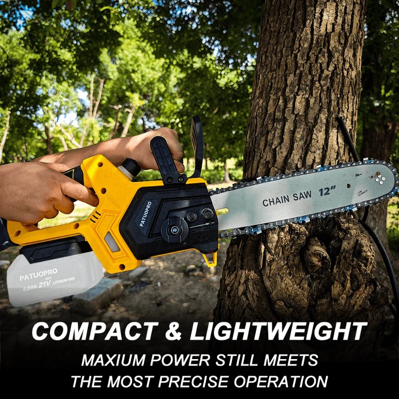 【Hit】 12-calowa Bezszczotkowa  – Cordless Chainsaw 12 Inch Battery recenzja i cena