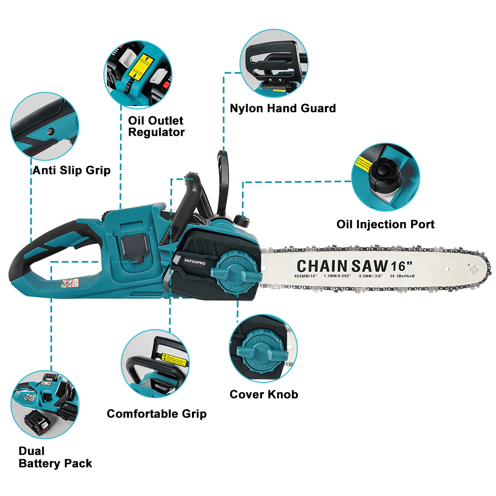 PATUOPRO 16-calowa Bezszczotko – Electric Chainsaw 16 Inch Corded recenzja i cena