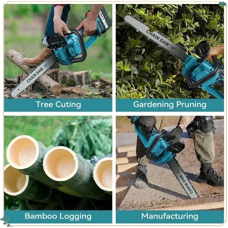 Bezszczotkowa piła łańcuchowa  – Cordless Chainsaw 12 Inch Battery recenzja i cena