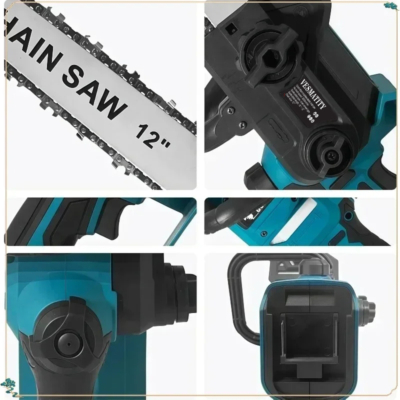 Bezszczotkowa piła łańcuchowa  – Cordless Chainsaw 12 Inch Battery recenzja i cena